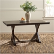 Safavieh Hildy Wood Dining Table in Ash / Brown