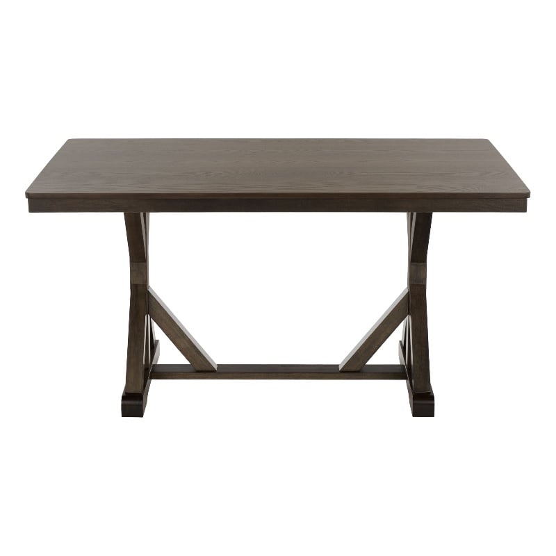 Safavieh Hildy Wood Dining Table in Ash / Brown