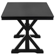 Safavieh Hildy Wood Dining Table in Black