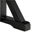 Safavieh Hildy Wood Dining Table in Black