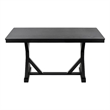 Safavieh Hildy Wood Dining Table in Black