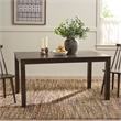 Safavieh Bartone Wood Dining Table in Ash / Brown