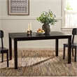 Safavieh Bartone Wood Dining Table in Black