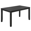 Safavieh Bartone Wood Dining Table in Black