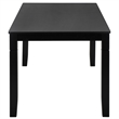 Safavieh Bartone Wood Dining Table in Black