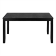 Safavieh Bartone Wood Dining Table in Black