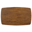 Safavieh Pelant Wood Dining Table in Walnut