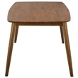 Safavieh Pelant Wood Dining Table in Walnut