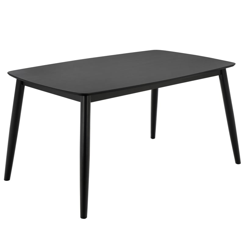 Safavieh Pelant Wood Dining Table in Black