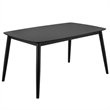 Safavieh Pelant Wood Dining Table in Black