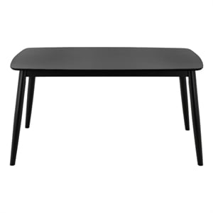 Safavieh Pelant Wood Dining Table in Black