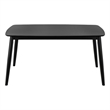 Safavieh Pelant Wood Dining Table in Black