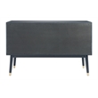 Safavieh Zack 6 Drawer Wood Dresser in Navy / Brass