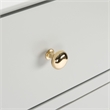 Safavieh Zack 6 Drawer Wood Dresser in Gray / Brass