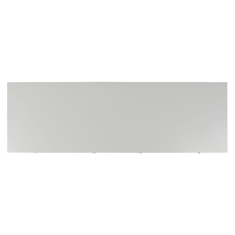 Safavieh Zack 6 Drawer Wood Dresser in Gray / Brass