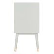 Safavieh Zack 6 Drawer Wood Dresser in Gray / Brass