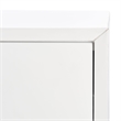 Safavieh Zack 6 Drawer Wood Dresser in White / Silver