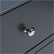 Safavieh Zack 6 Drawer Wood Dresser in Navy / Silver