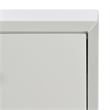 Safavieh Zack 6 Drawer Wood Dresser in Gray / Silver