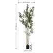 Safavieh Faux 71'' Plastic Olive Tree in Green / Black