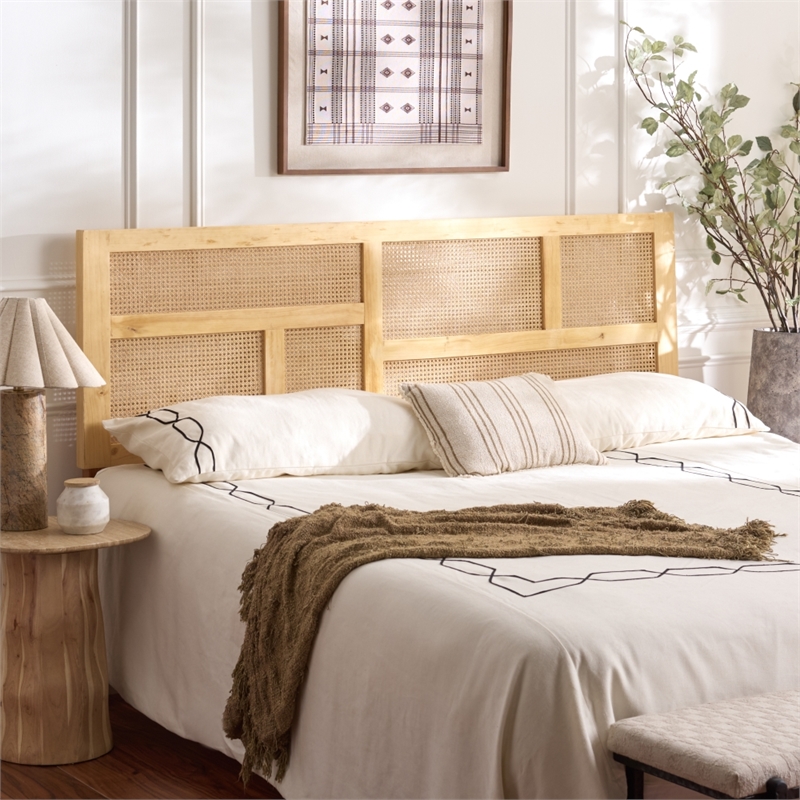 Safavieh Nariely Rattan Headboard in Natural