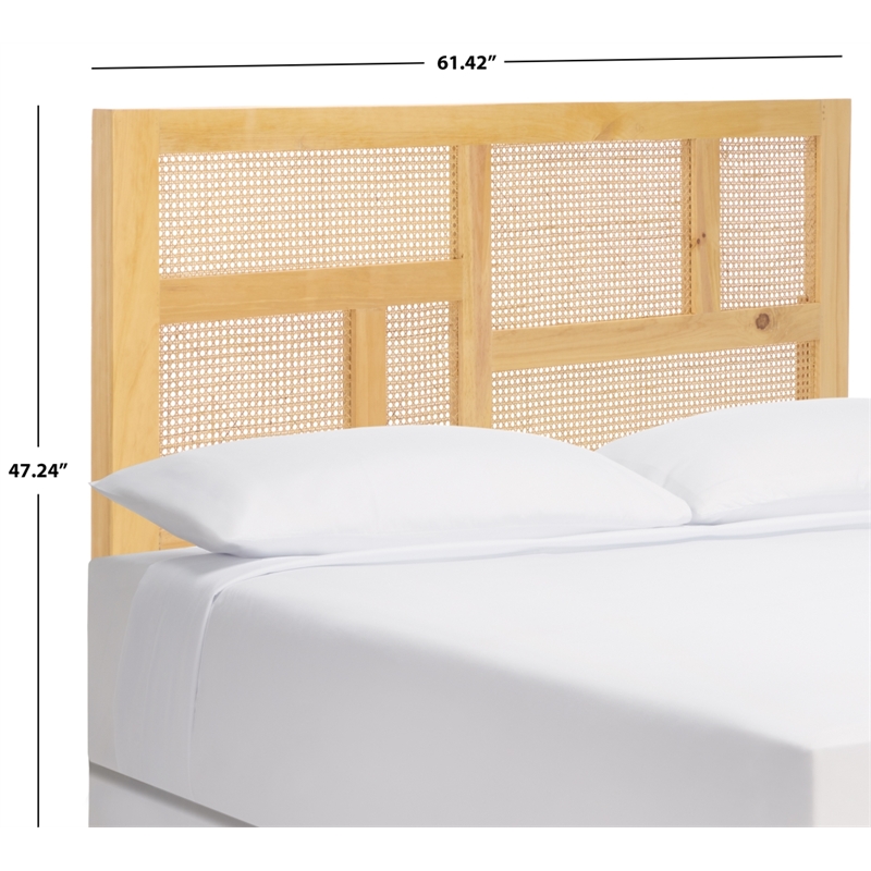 Safavieh Nariely Rattan Headboard in Natural