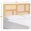 Safavieh Nariely Rattan Headboard in Natural