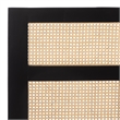 Safavieh Nariely Rattan Headboard in Black