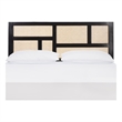 Safavieh Nariely Rattan Headboard in Black