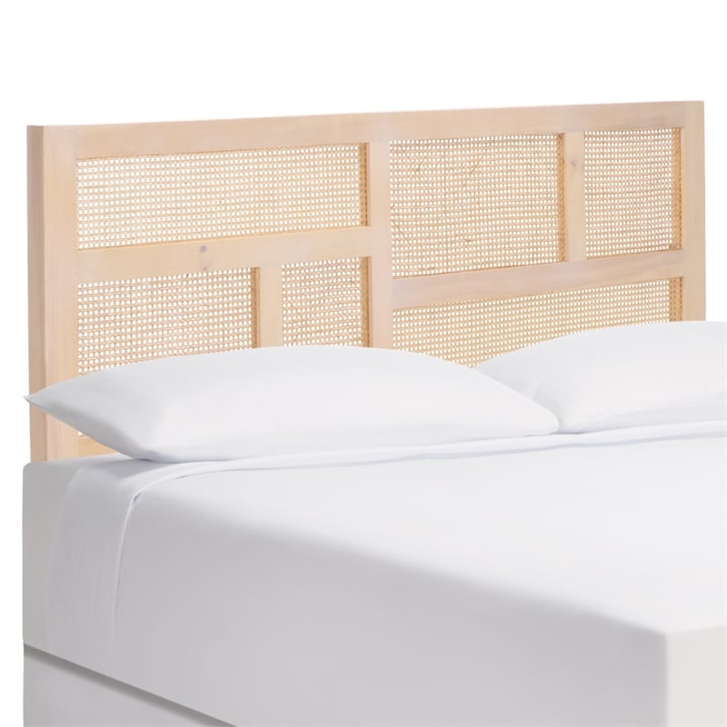 Safavieh Nariely Rattan Headboard in White