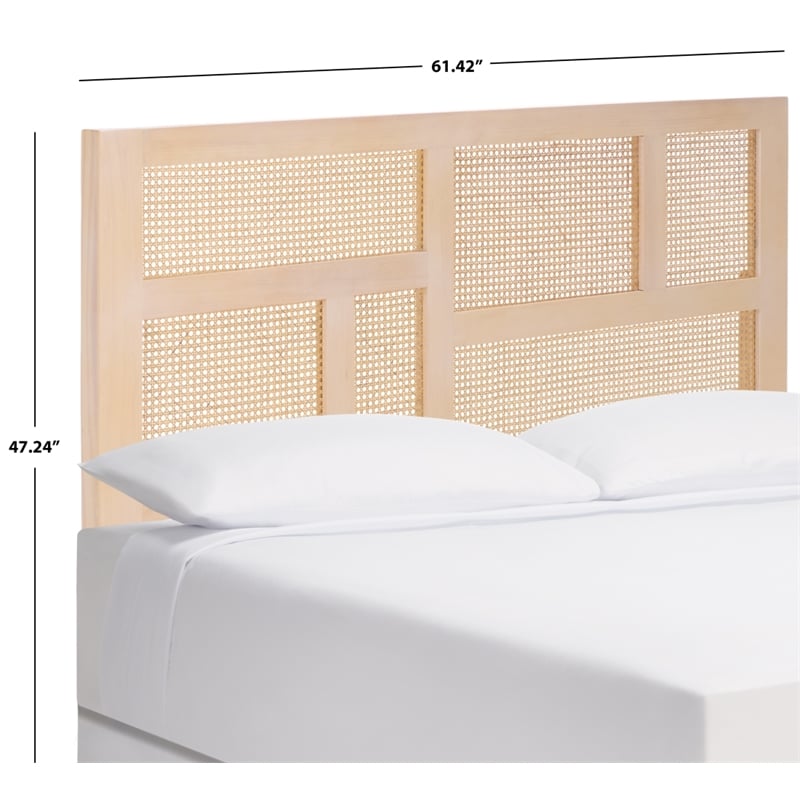 Safavieh Nariely Rattan Headboard in White