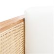Safavieh Petroski French Cane Rattan Sofa in Natural