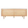 Safavieh Petroski French Cane Rattan Sofa in Natural