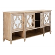 Safavieh Lecarlo Mirrored Wood Sideboard in White