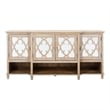 Safavieh Lecarlo Mirrored Wood Sideboard in White