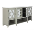 Safavieh Lecarlo Mirrored Wood Sideboard in Gray