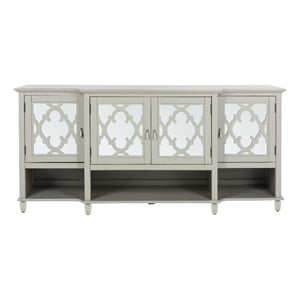 Safavieh Lecarlo Mirrored Wood Sideboard in Gray