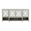 Safavieh Lecarlo Mirrored Wood Sideboard in Gray
