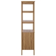 Safavieh Sondra 3 Shelf 1 Wood Cabinet Etagere in Oak