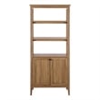 Safavieh Sondra 3 Shelf 1 Wood Cabinet Etagere in Oak