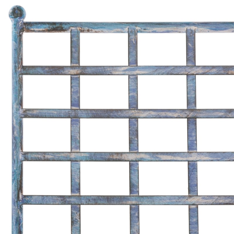 Safavieh Caledonia Iron Chaise Lounge in Blue