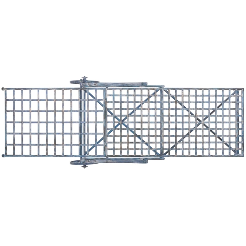 Safavieh Caledonia Iron Chaise Lounge in Blue