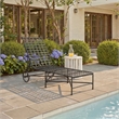 Safavieh Caledonia Iron Chaise Lounge in Black