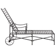Safavieh Caledonia Iron Chaise Lounge in Black