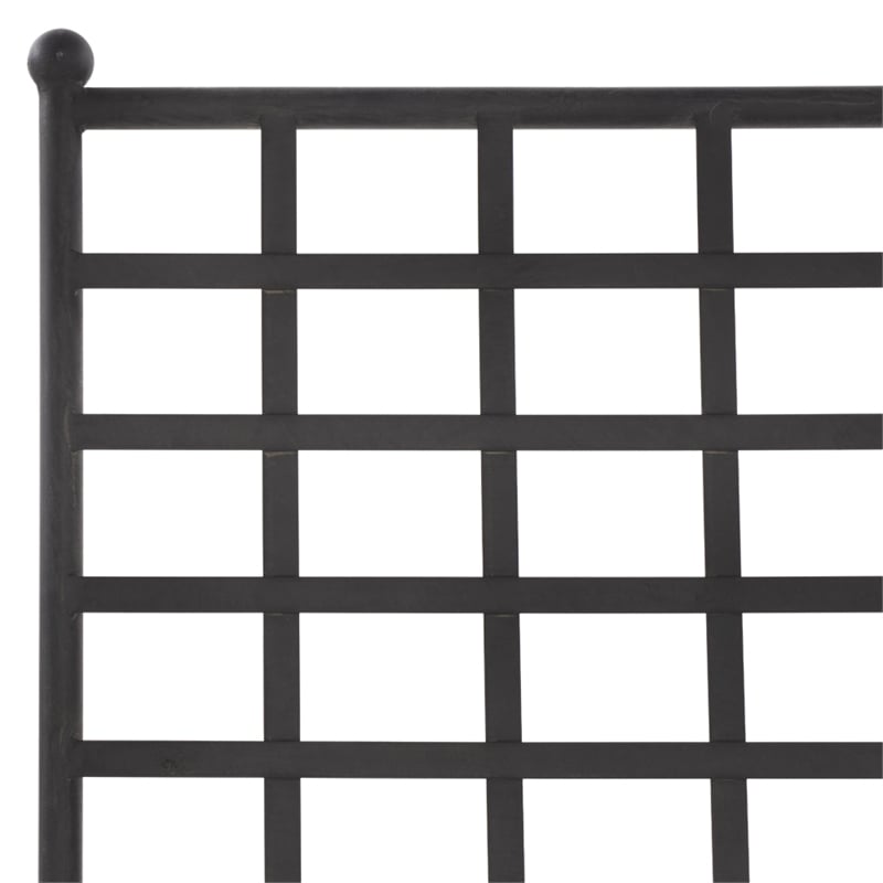 Safavieh Caledonia Iron Chaise Lounge in Black