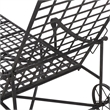 Safavieh Caledonia Iron Chaise Lounge in Black