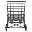 Safavieh Caledonia Iron Chaise Lounge in Black