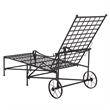 Safavieh Caledonia Iron Chaise Lounge in Black