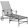 Safavieh Caledonia Iron Chaise Lounge in Black