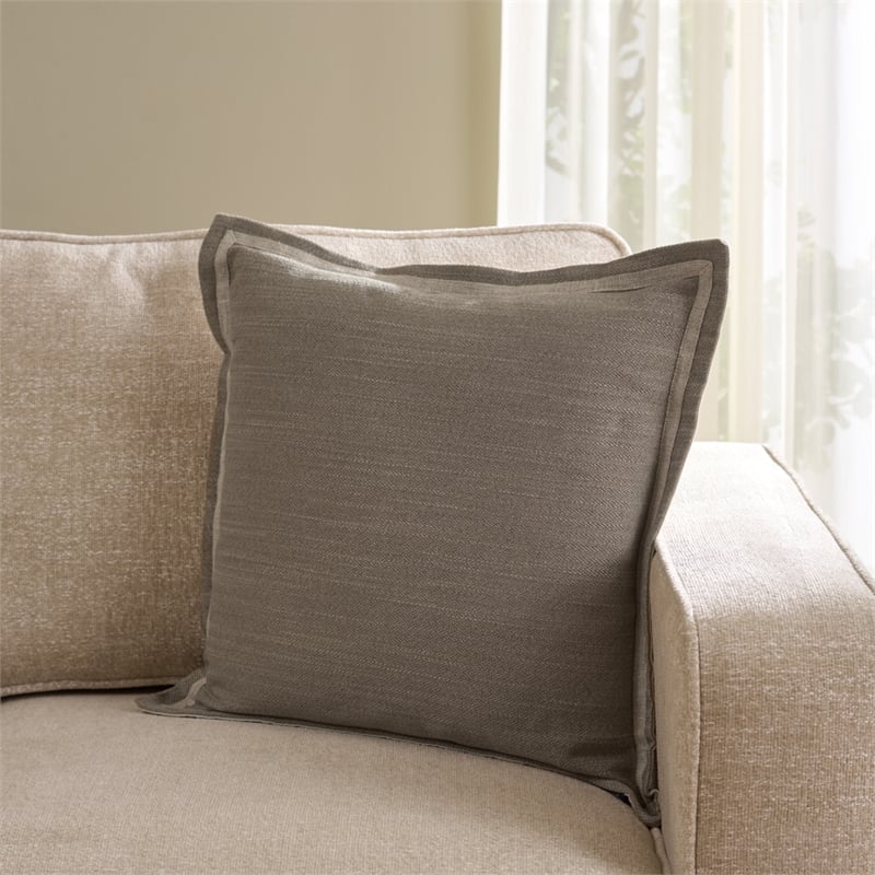 Safavieh Jinnie Polyester Pillow in Taupe